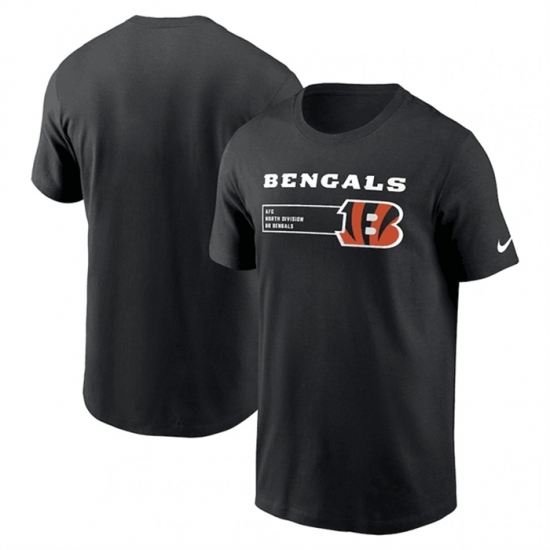 Men's Cincinnati Bengals Black Division Essential T Shirt