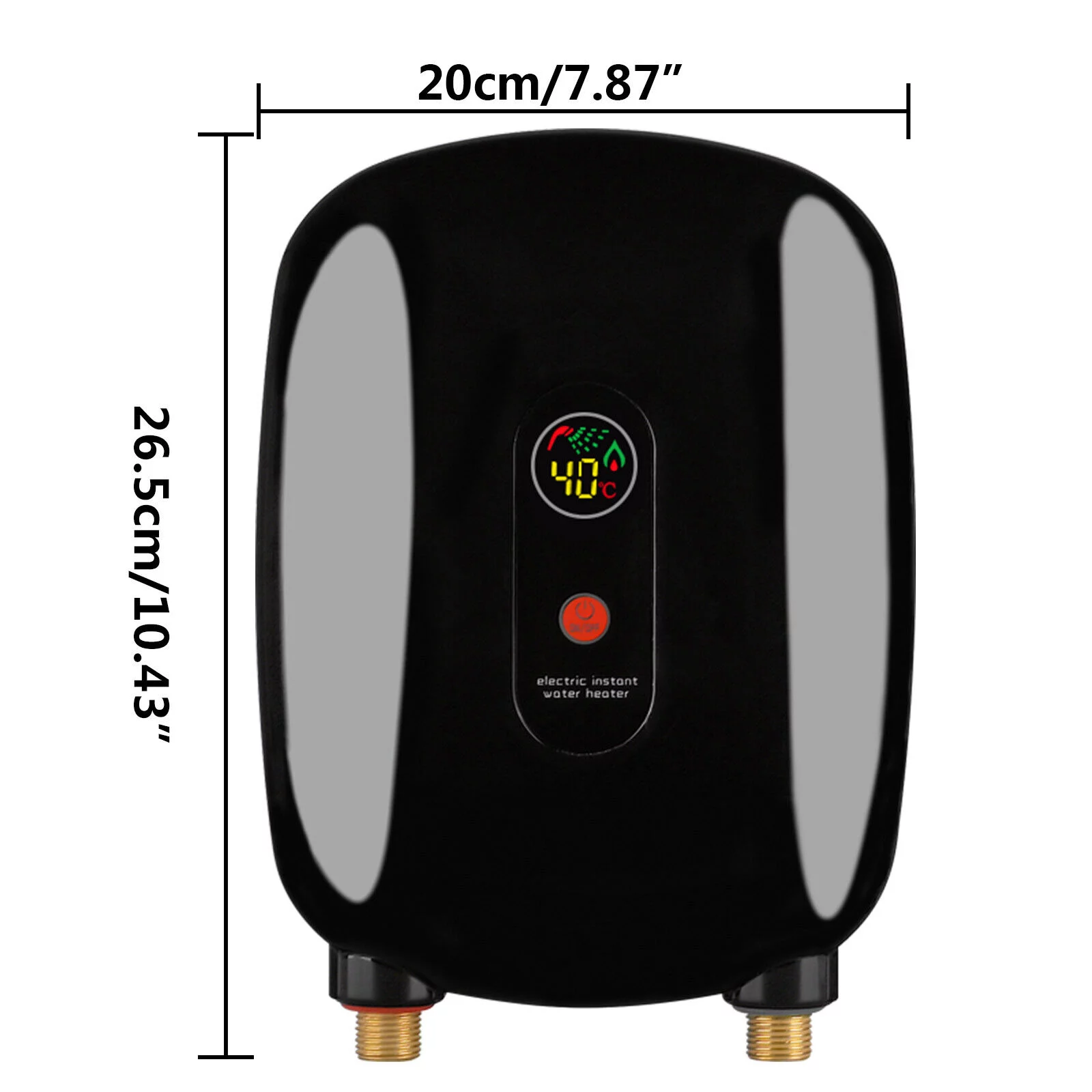 ZhdnBhnos 110V 3000W Tankless Electric Instant Hot Water Heater Wall-mounted Mini Hot Heater for Bathroom Kitchen - Curated Treasures Market
