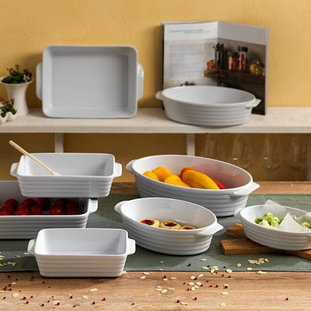 Oval Baking Dish 36x22.5cm/8.5h Pl-Cook Rings