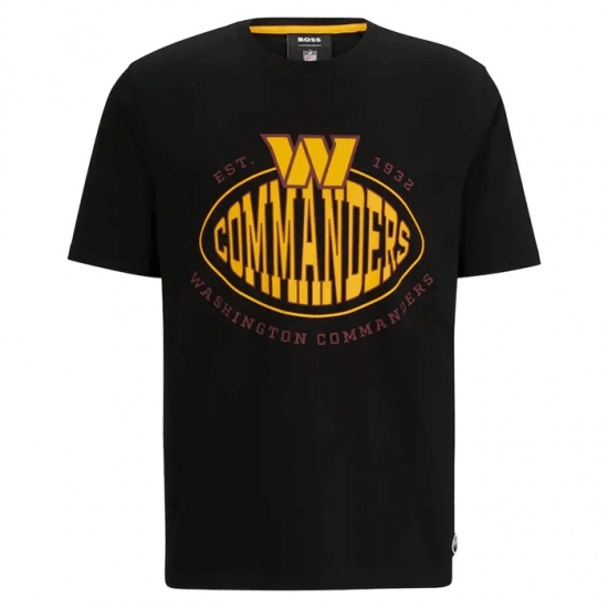 Men's Washington Commanders Black BOSS X Trap T Shirt