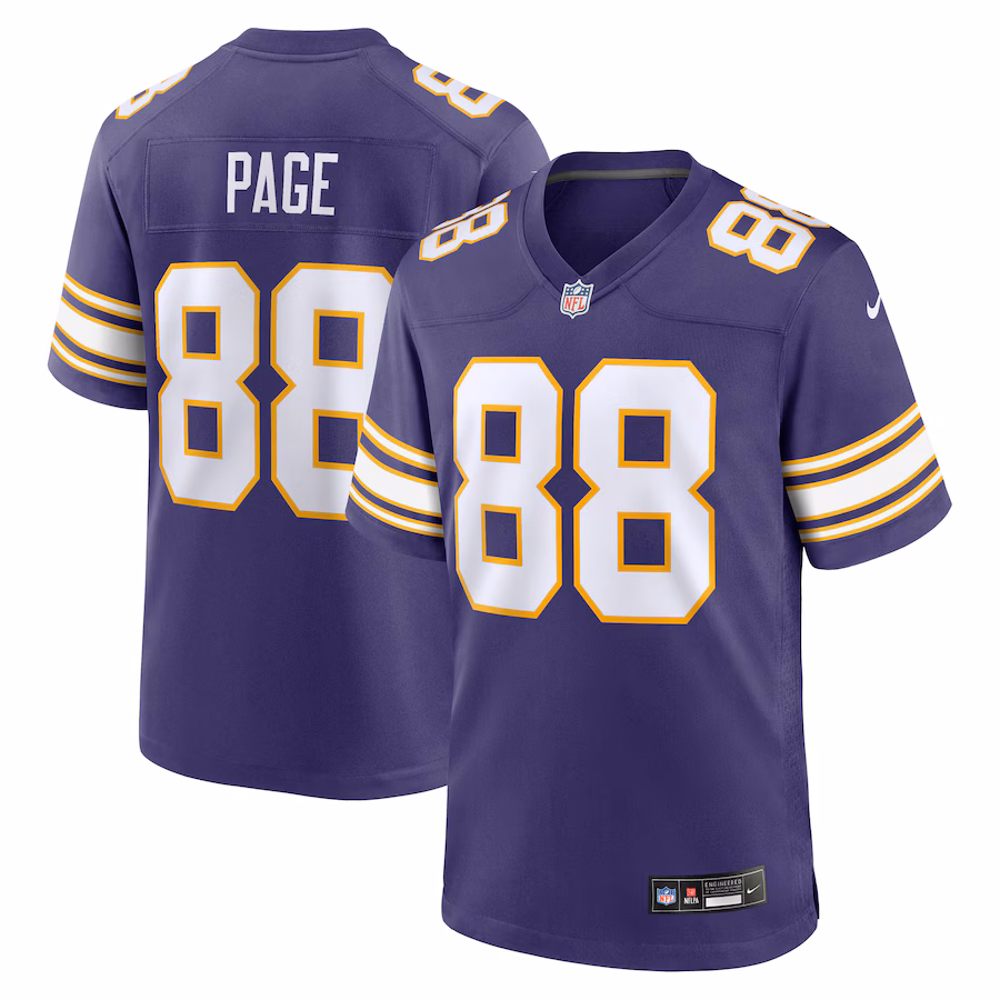 Men's Minnesota Vikings Alan Page Nike Purple Retired Player Alternate Game Jersey