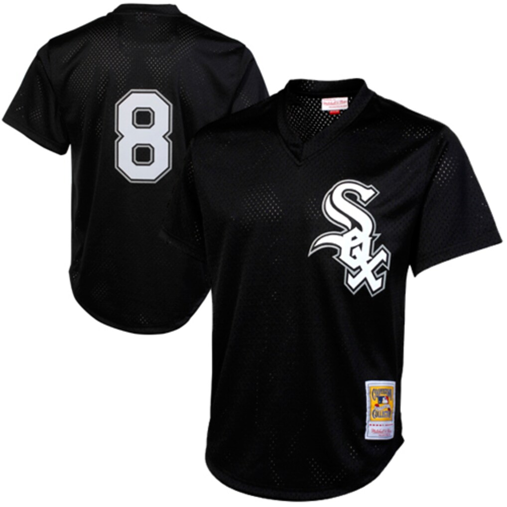 Men's Chicago White Sox Bo Jackson Mitchell & Ness Black Authentic Batting Practice Jersey