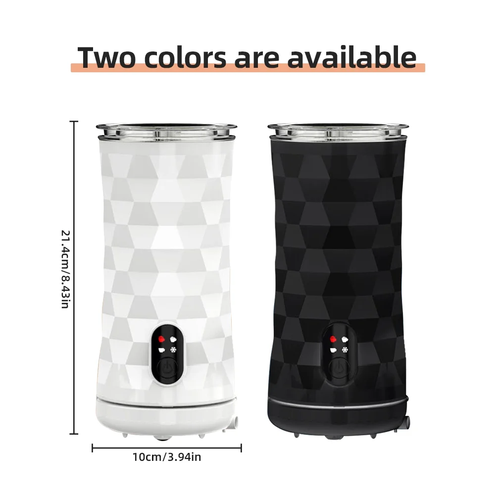 Dcenta Milk Frother 4-in-1 400W Automatic Hot/Cold Foam Maker and Milk Warmer for Latte/Cappuccinos - Curated Treasures Market