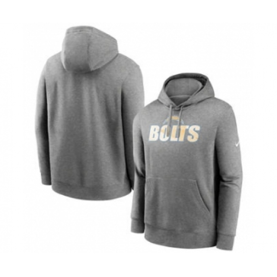 Men's Los Angeles Chargers Heathered Charcoal Fan Gear Local Club Pullover Hoodie