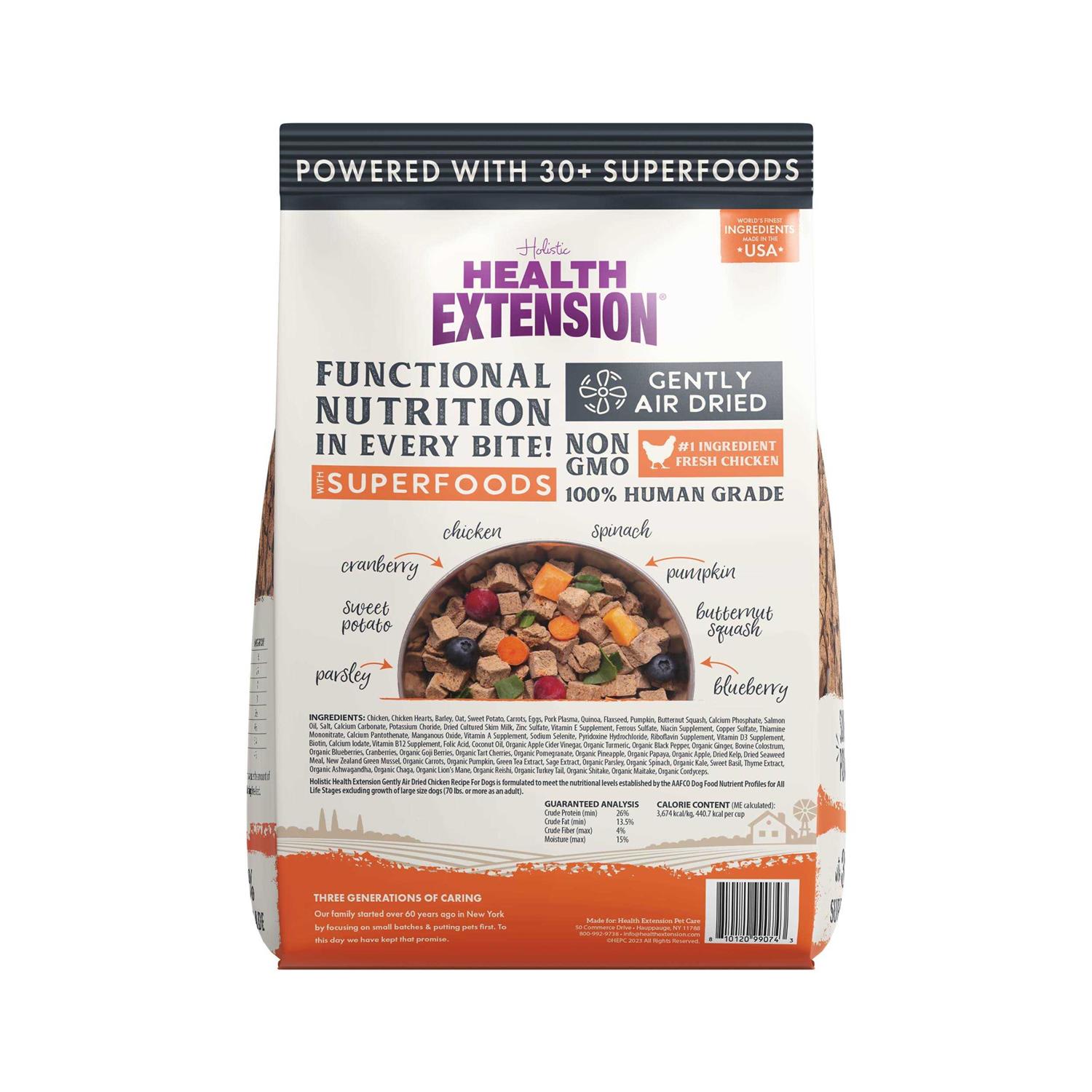 Health Extension Gently Air Dried Chicken Recipe Dog Food