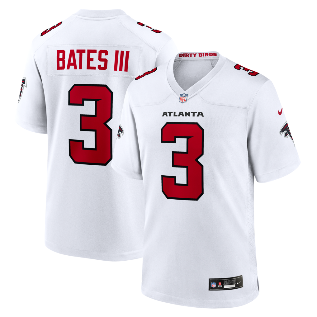 Men's Atlanta Falcons Jessie Bates III Nike White Game Jersey