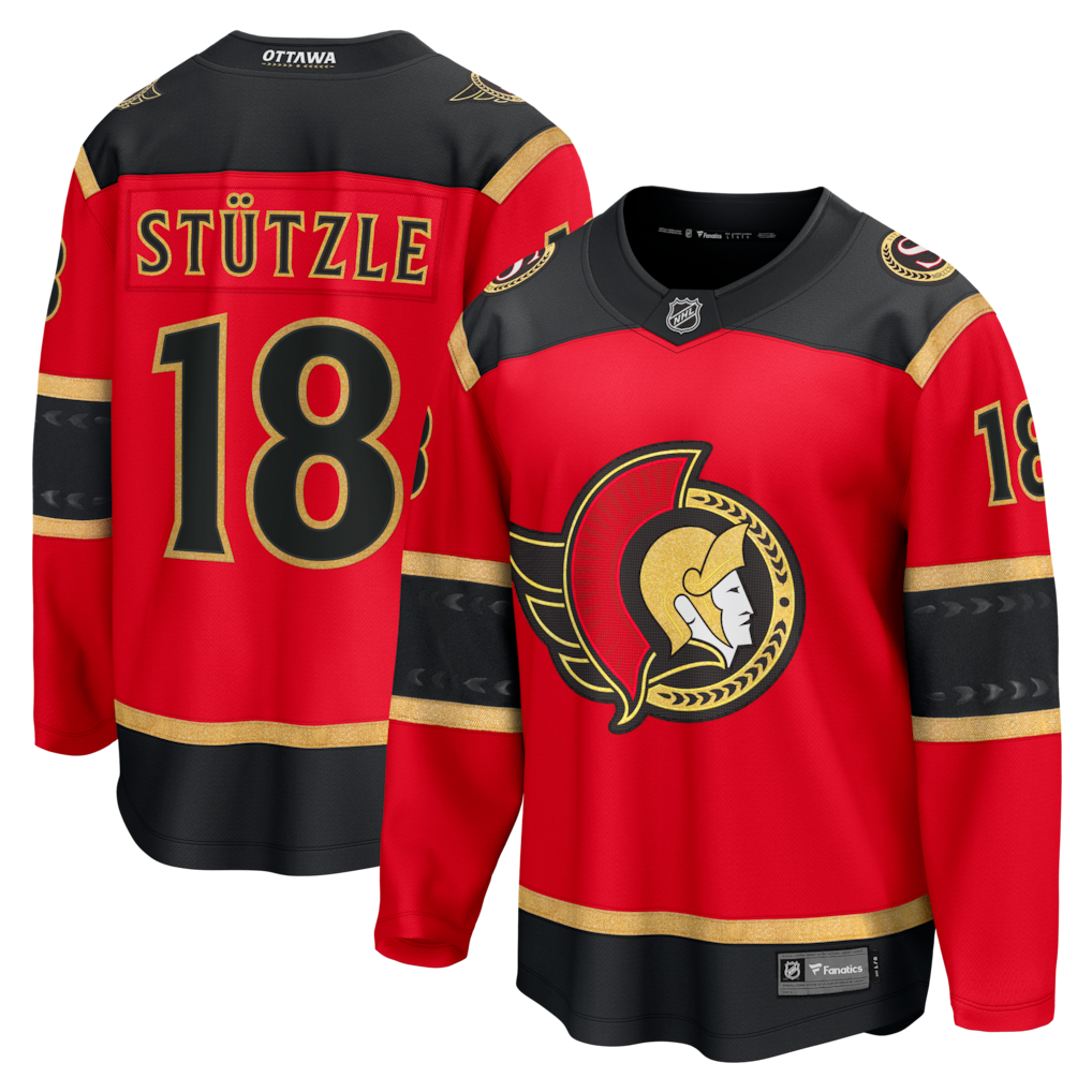 Men's Ottawa Senators Tim Stutzle Fanatics Red Alternate Breakaway Jersey