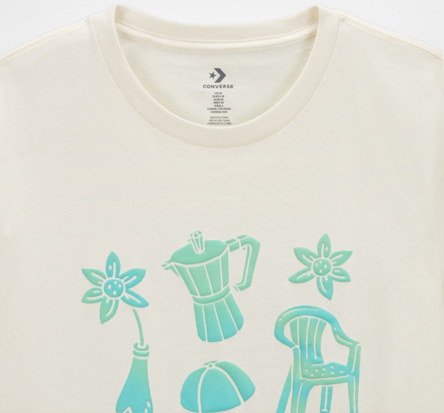 Men's Converse Mi Gente Mi Alegria T Shirts Multicolor | 472-IPUVBZ