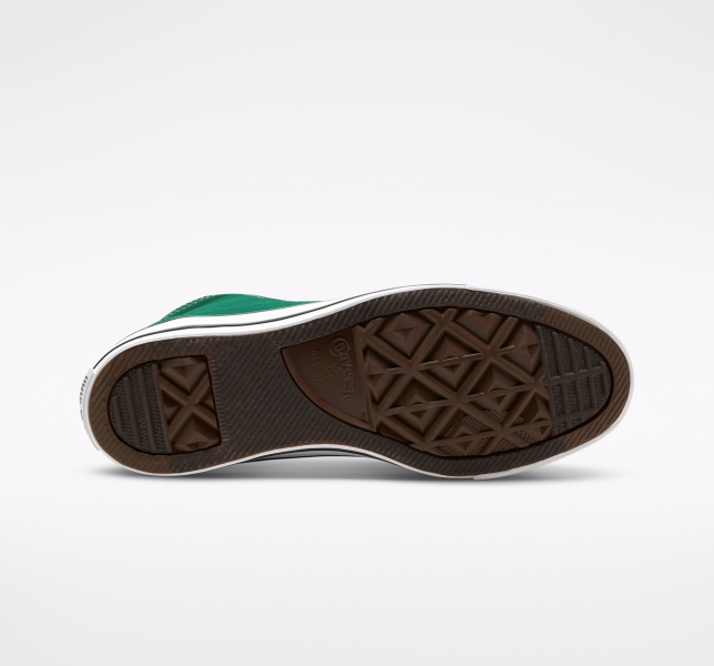 Men's Converse Chuck Taylor All Star Classic Canvas Shoes Green / White / White | 269-ZJYLQF