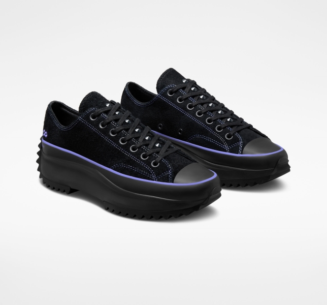 Women's Converse Chase the Drip x Kelly Oubre Jr. Run Star Low Tops Black / Light Orange / Black | 183-QULBGR