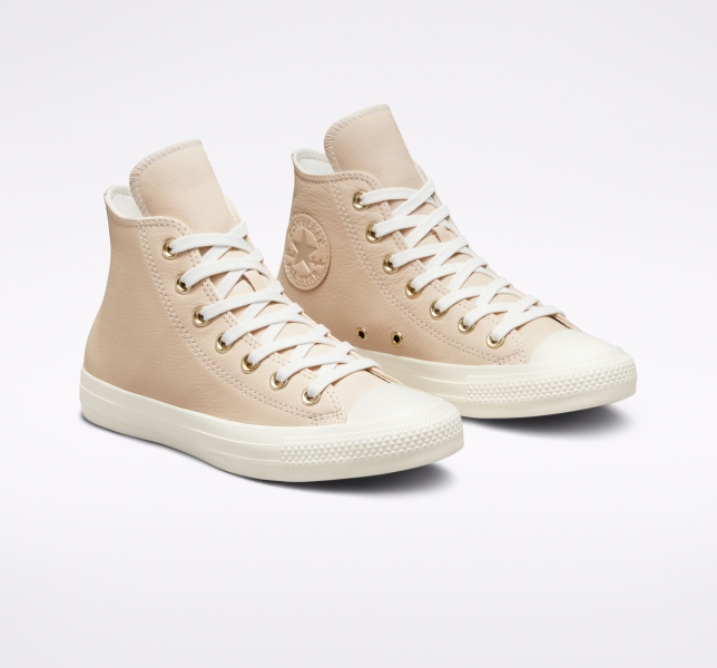 Women's Converse Chuck Taylor All Star Earthy High Tops Light Gold | 930-HEFWZI