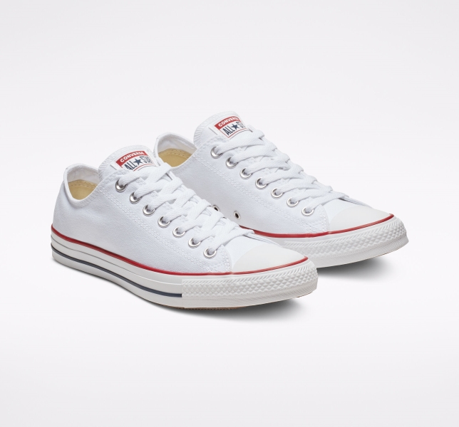 Men's Converse Chuck Taylor All Star Classic Canvas Shoes White | 265-DPJNSE
