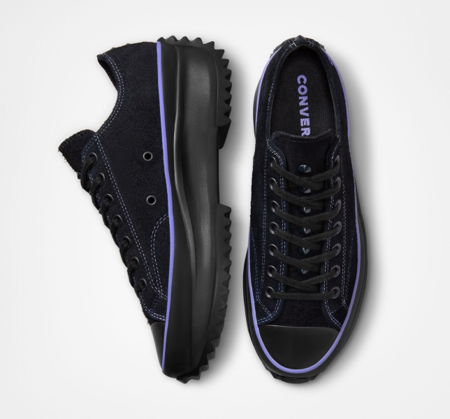 Men's Converse Chase the Drip x Kelly Oubre Jr. Run Star Basketball Black / Light Orange / Black | 076-WKSRBV