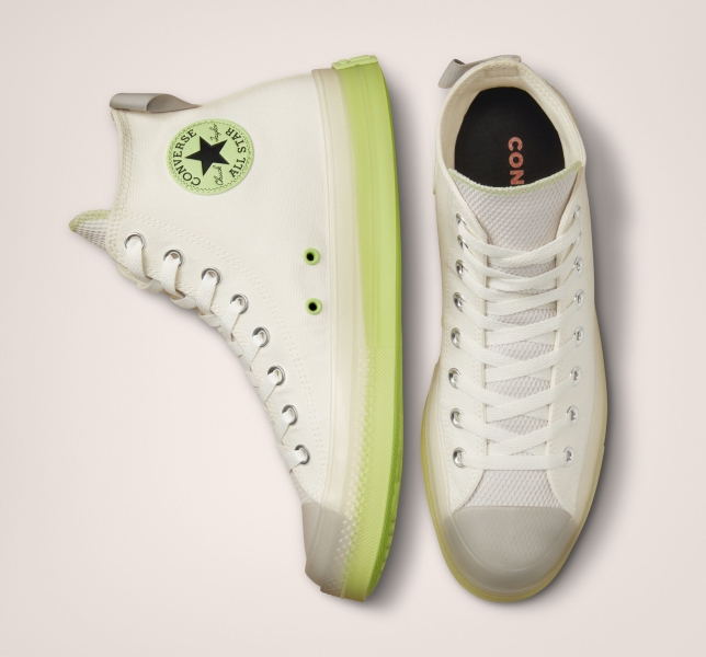 Women's Converse Chuck Taylor All Star CX Crafted Stripes Canvas Shoes Light Green | 784-RZFNVA