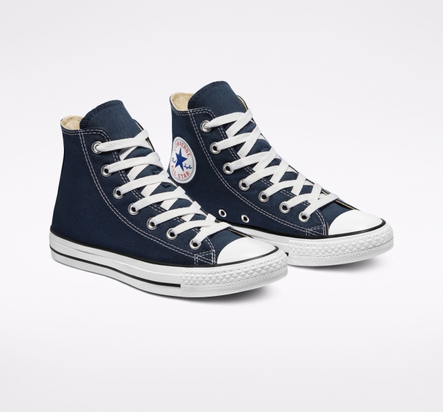 Women's Converse Chuck Taylor All Star Classic Canvas Shoes Navy | 285-KPIQDF