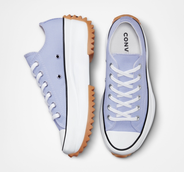 Women's Converse Run Star Seasonal Hike Platform Shoes Blue / White / Black | 792-VNEIYF