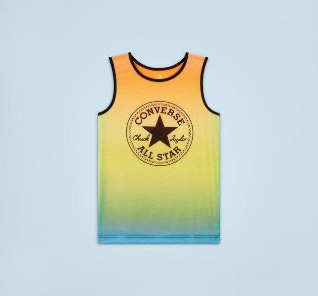 Kids' Converse Ombre Muscle Tanks Orange | 591-ONGDLF