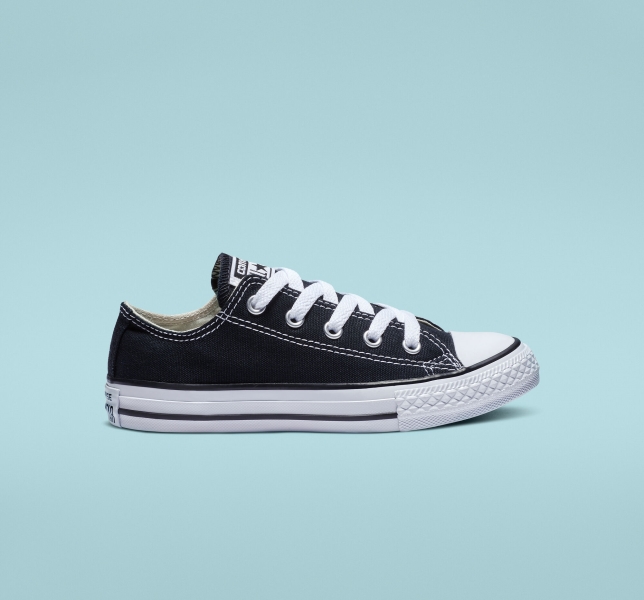 Kids' Converse Chuck Taylor All Star Classic Canvas Shoes Black | 275-VLKTGY
