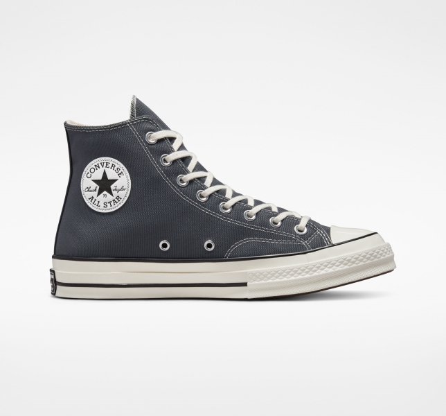 Women's Converse Chuck 70 Vintage High Tops Grey / Black | 482-PVJYTR