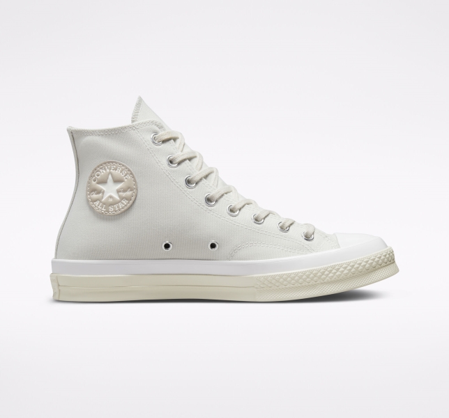 Men's Converse Chuck 70 Desert Tone Canvas Shoes Light Beige | 514-UBAXOS