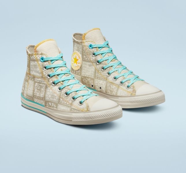 Men's Converse Chuck Taylor All Star Mi Gente Mi Alegria Canvas Shoes Orange | 695-ADSUXO