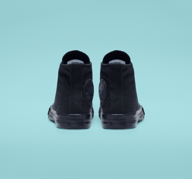 Kids' Converse Chuck Taylor All Star Classic Canvas Shoes Black | 048-PWDTFL