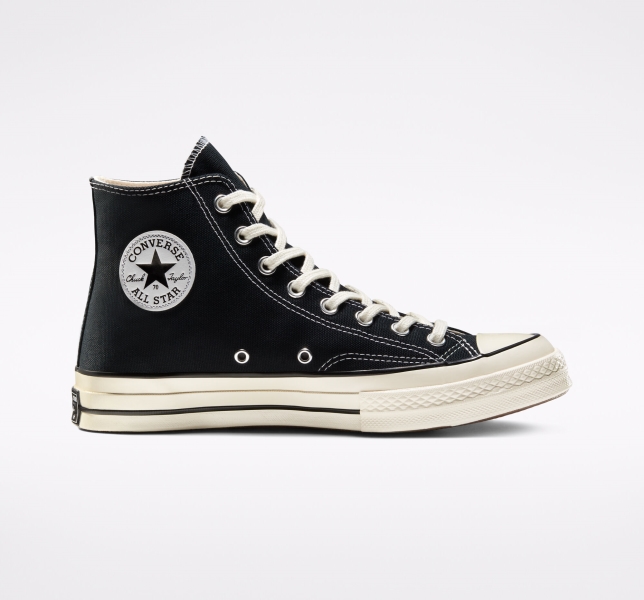 Men's Converse Chuck 70 Vintage Canvas Shoes Black / Black | 145-MIHQNC