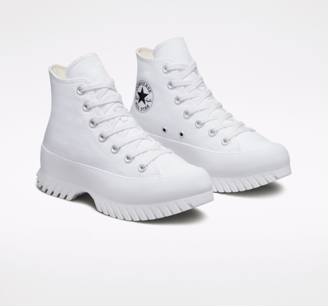 Women's Converse Chuck Taylor All Star Lugged 2.0 High Tops White / Black | 541-HADVBO