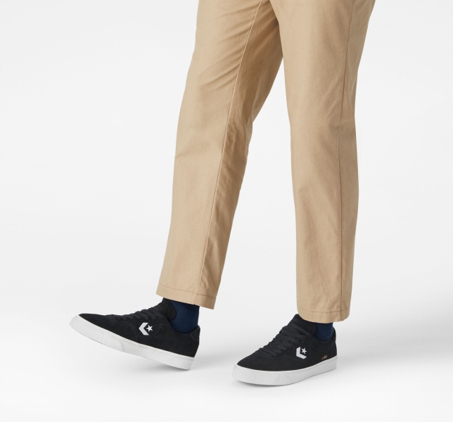 Men's Converse CONS Louie Lopez Pro Skate Shoes Black / Black / White | 829-RZSIHO