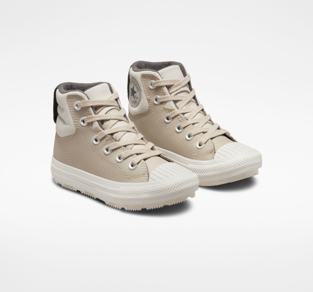 Kids' Converse Chuck Taylor All Star Berkshire Counter Climate Boots Light Beige / Grey | 073-GQIRPO