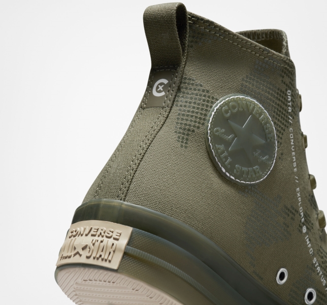 Women's Converse Chuck Taylor All Star CX Global Patch Logo High Tops White | 204-XNAIBZ