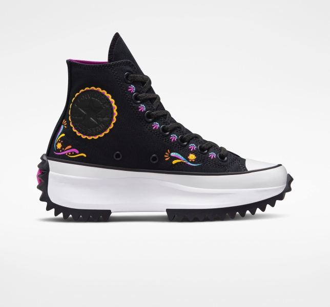 Women's Converse Chuck 70 de Muertos High Tops Black Pink | 750-HQOERY