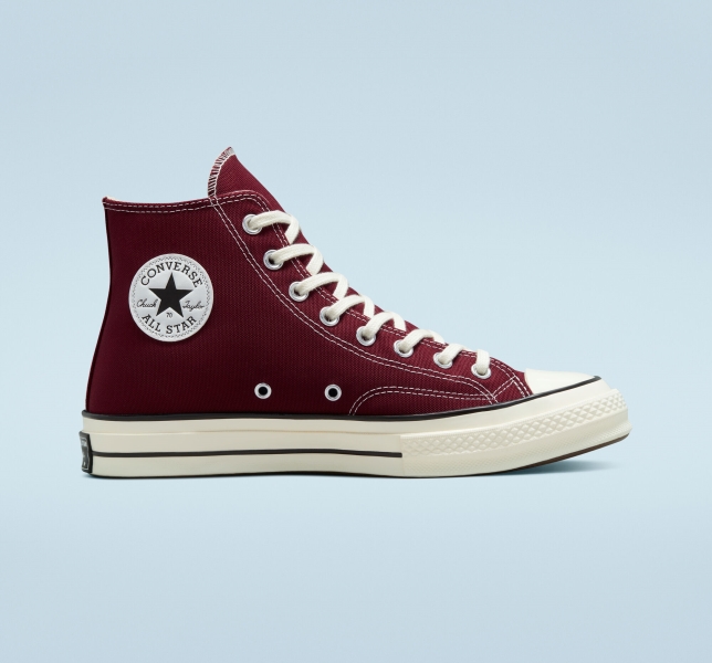 Men's Converse Chuck 70 Vintage Canvas Shoes Deep Burgundy / Black | 524-XCSJQU