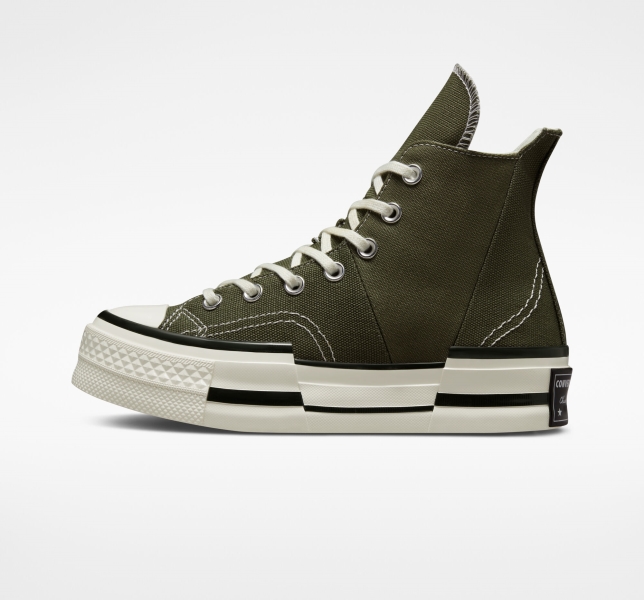 Women's Converse Chuck 70 Plus Seasonal High Tops Black | 127-JZULBK