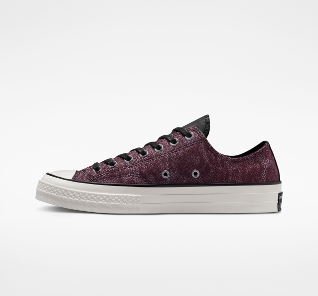 Men's Converse Chuck 70 Stingray Split Canvas Shoes Black Pink / Red Pink | 958-IQFRZS