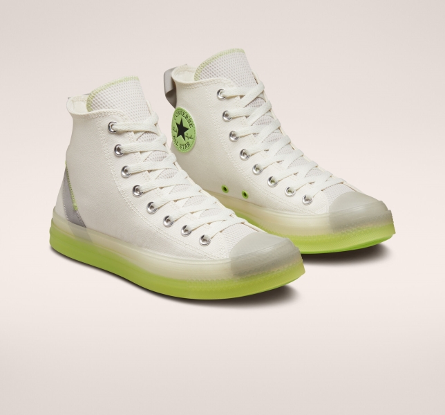 Women's Converse Chuck Taylor All Star CX Crafted Stripes Canvas Shoes Light Green | 784-RZFNVA