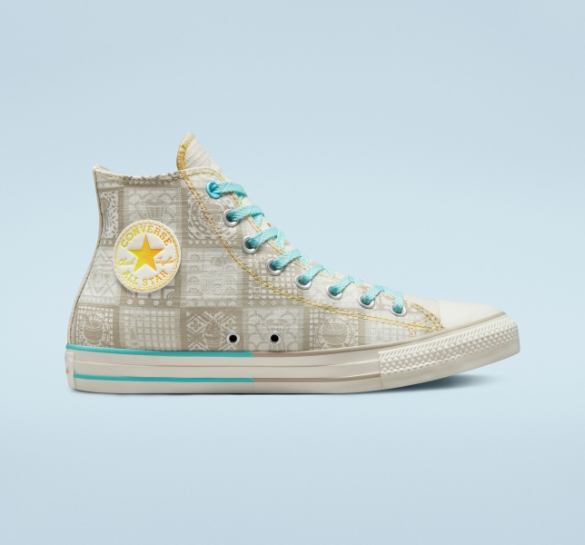 Men's Converse Chuck Taylor All Star Mi Gente Mi Alegria Canvas Shoes Orange | 053-WQSAHK
