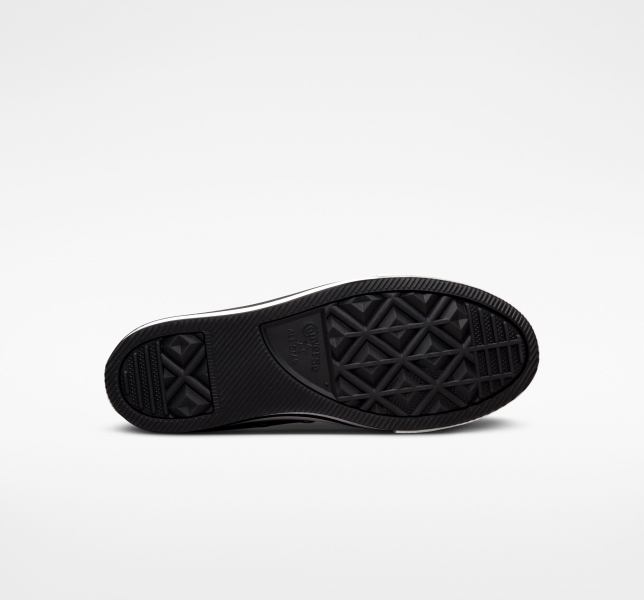 Kids' Converse Chuck Taylor All Star Lift Platform Shoes Black / White / Black | 943-ZTOKAQ