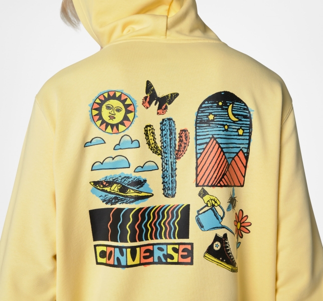 Men's Converse Desert Daydream Graphic Hoodie Multicolor | 786-WIBLGQ