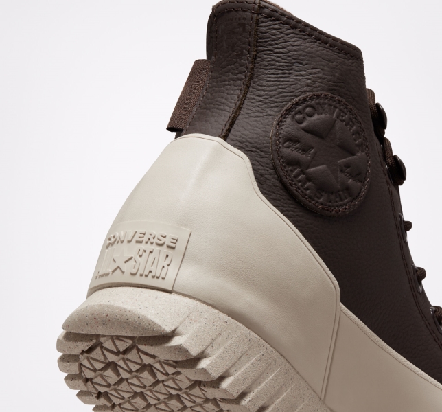 Women's Converse Chuck Taylor All Star Lugged 2.0 Counter Climate Boots Brown / White | 698-NYWTRH