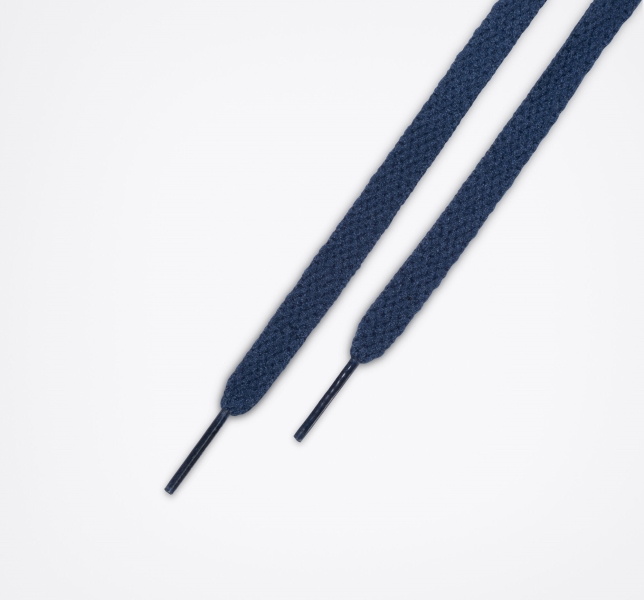 Men's Converse 45 Inch Low Top Laces Navy | 358-UOCYGH