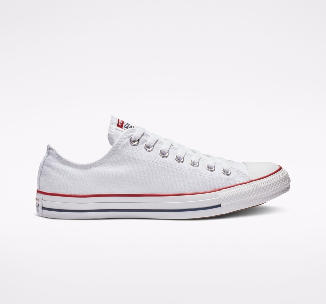 Men's Converse Chuck Taylor All Star Classic Canvas Shoes White | 703-JWTMES