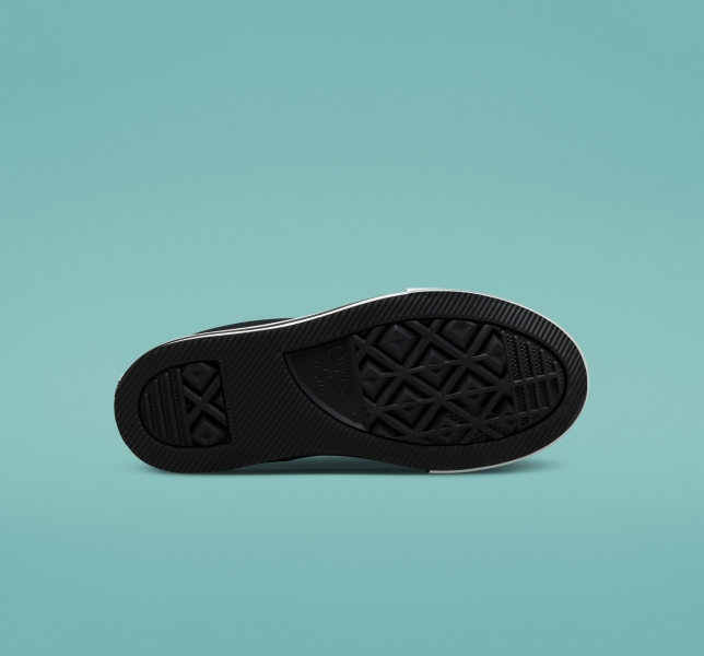 Kids' Converse Chuck Taylor All Star Lift Platform Shoes Black / White / Black | 805-DSMIFX