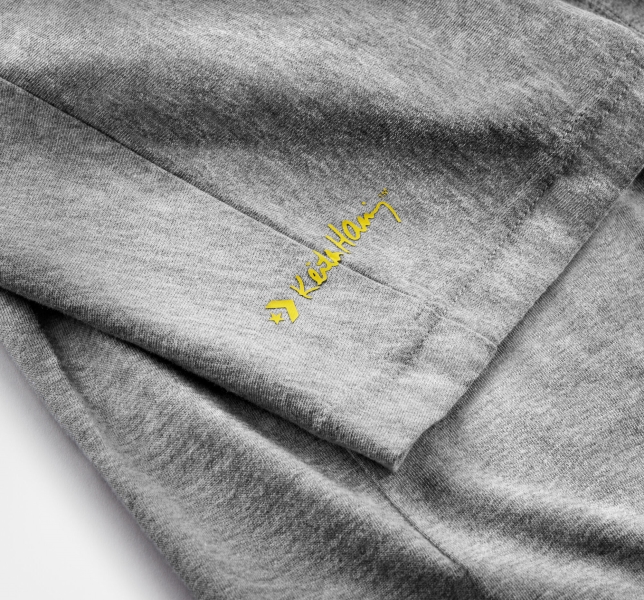 Men's Converse Keith Haring Shapes T Shirts Grey | 312-ODVFPX