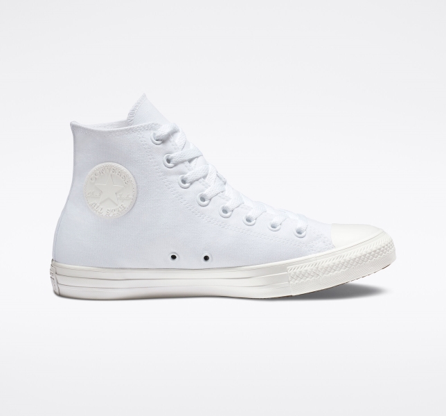 Men's Converse Chuck Taylor All Star Classic Canvas Shoes White | 735-CJLKRV