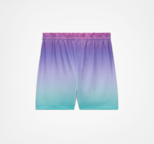 Kids' Converse Gradient Paper Shorts Blue | 421-NSXVOK