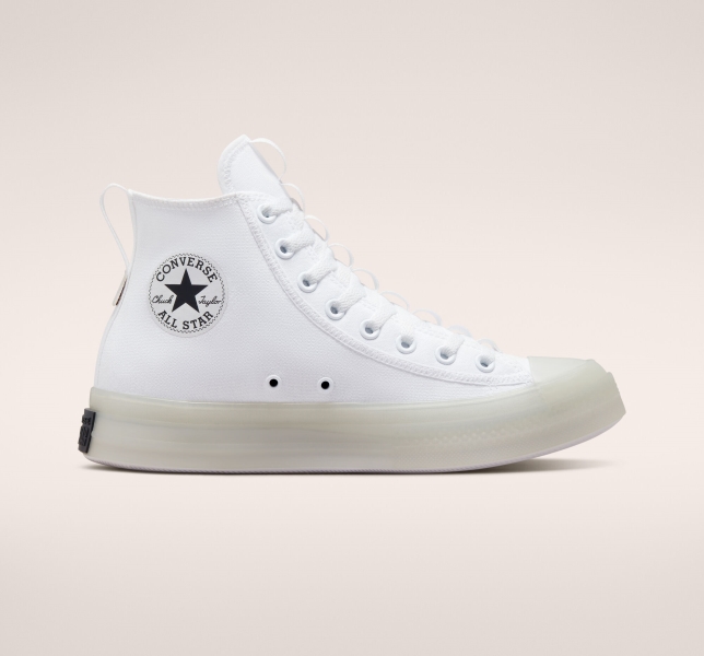 Men's Converse Chuck Taylor All Star CX Explore Canvas Shoes White / White / Black | 183-YPHABW