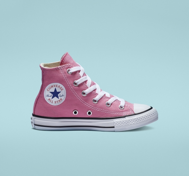 Kids' Converse Chuck Taylor All Star Classic Canvas Shoes Pink | 596-XKPMGZ