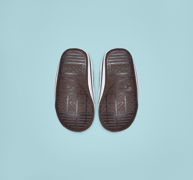 Kids' Converse Chuck Taylor All Star Cribster Easy-On Canvas Shoes Black / Beige White / White | 726-AONVFX