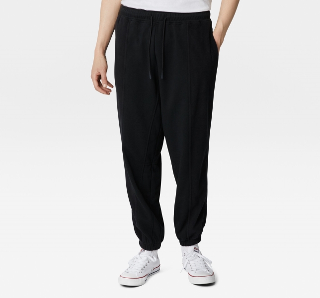 Men's Converse Paneled Knit Jogger Black | 975-XLEACY